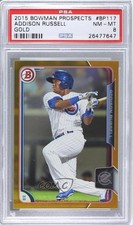 2015 Bowman Prospects Gold 30/50 Addison Russell #BP117 PSA 8 m5x