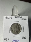 RARE DATE 1921 S BUFFALO NICKEL VERY GOOD ++ CONDITION VERY RARE COIN   XX604