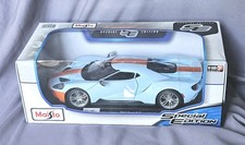 2017 FORD GT BLUE AND ORANGE GULF RACE LIVERY SPECIAL EDITION 1:18 SCALE MIB 