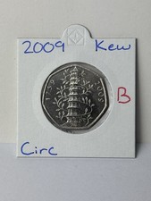 2009 Kew Gardens 50p Fifty Pence Coin UK Genuine Circulated Mint Condition (B)