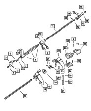 Genuine Mopar Reverse Shift Rail 68028349aa Genuine Mopar Reverse Shift Rail 68028349aa
