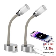 RV Reading Lights Interior, 12V Dimmable LED Reading Light with Glossy Chrome