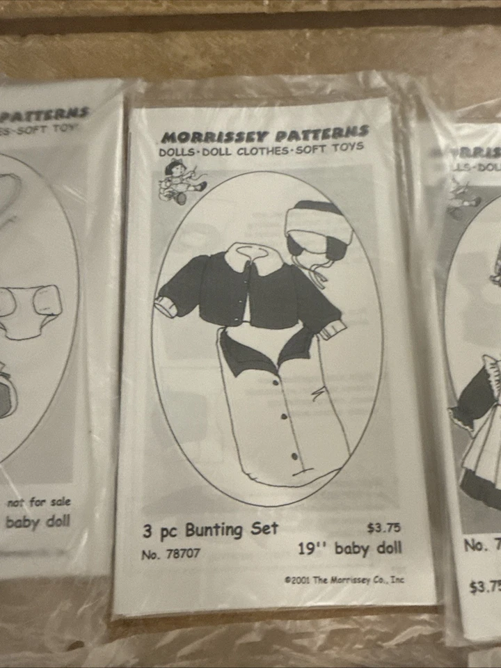 Morrissey Patterns NEW 19" DOLL CLOTHES Lot 2 - Image 4 of 4
