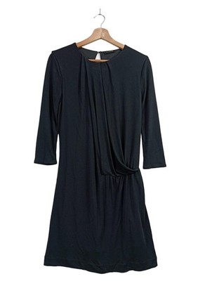 MASSIMO DUTTI Langarmkleid Damen Kleid Gr. DE 38 schwarz Elegant