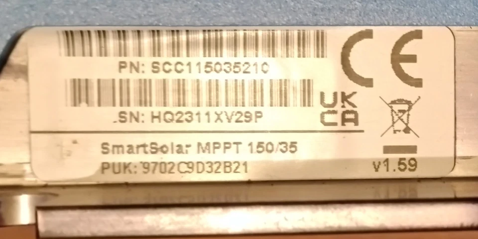 Controlador de carga SmartSolar Victron MPPT 150|35 Foto 2 de 2