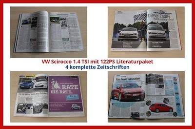 VW Scirocco 1.4 TSI mit 122PS Literaturpaket - 4 komplette Zeitschriften