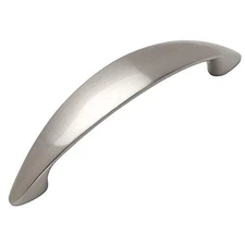 Cabinet Handle Pull 10 Pack Satin Nickel Modern Hardware 3-3/4 Inch Centers