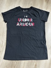 Under Armour Youth T-Shirt, Size Large, Black