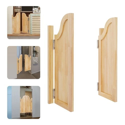 Puerta de madera maciza oscilante de 2 puertas puerta de madera maciza 180° para entrada a tienda EE. UU.