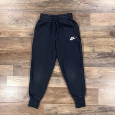 Nike Sweatpants Boys Small Black Sportswear Club Fleece Tapered Jogger