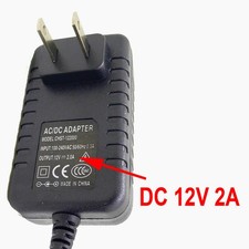 AC DC Adapter 12V 2A Switching Power Supply Adapter for 100V-240V AC 50/60Hz