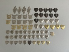 Conchos Silver Gold Bronze Metal Shaped Western Slotted Crafts 70 Pcs. Lot