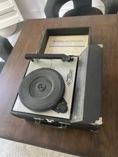 Hamilton Model Portable Record Player Vintage Tested And Working