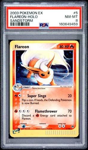 Flareon graded PSA 8 for sale on eBay