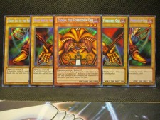 Yu-Gi-Oh Secret Rare Exodia the Forbidden One Set of 5 LCYW-EN306 Konami 2002