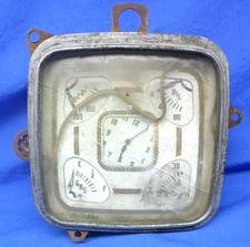 Vintage 1937 Chrysler Airflow Dash Clock With Gauge Cluster