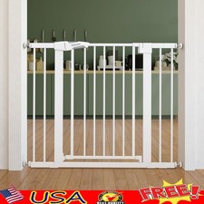 Adjustable Baby Gate Auto-Close Easy Install Pressure Mount Doorway Stairs New