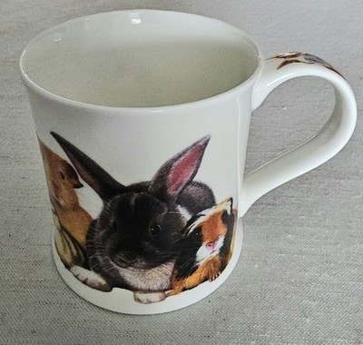 Dunoon Fine Bone China Mug Cup Animal Bunny Duck Hamster Guinea Pig Rabbit   
