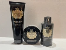 PERLIER IMPERIAL HONEY LOT: BATH CREAM BODY CREAM SILKY POWDER SEALED FROM ITALY