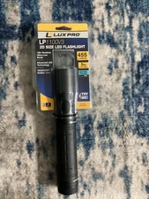 BRAND NEW LuxPro LP1100V3 455 Lumen LED Flashlight Batteries Incl. Water Proof