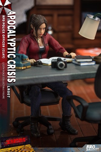 Figura de acción Brotoys LR007 Resident Evil 1/12 RPD Oficial Claire 6" ¡NUEVA! - Imagen 17 de 18