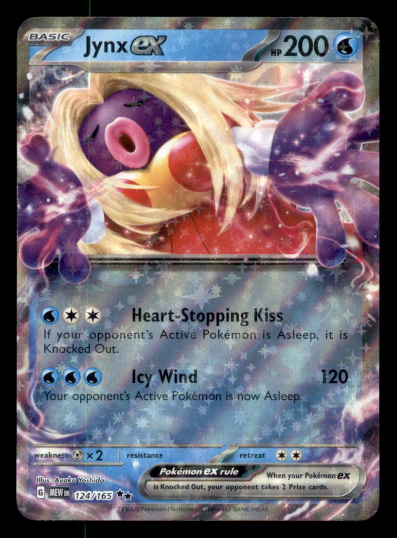 JYNX EX 124/165 HOLO 151 POKEMON NEAR MINT