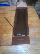 VTG Handsome METRONOME Seth Thomas Wooden De Maelzel Walnut E873-006 WORKS GREAT