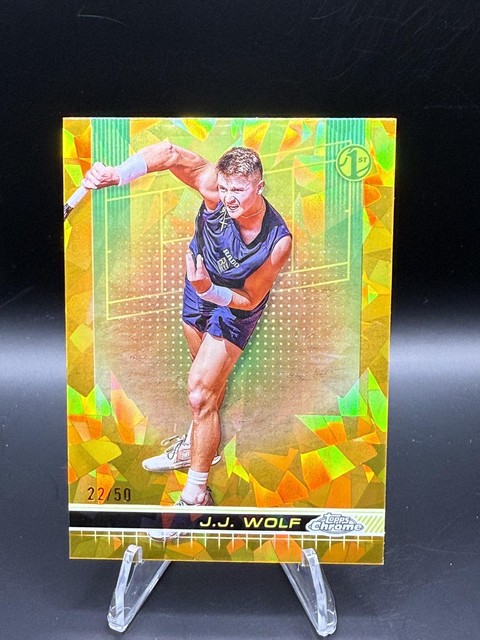 2024 Topps Chrome Sapphire Edition #67 J.J. Wolf Gold #/50