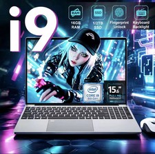 15.6" Intel Core i9-9900/10980HK Windows 11 Pro 16GB RAM Gaming Laptop