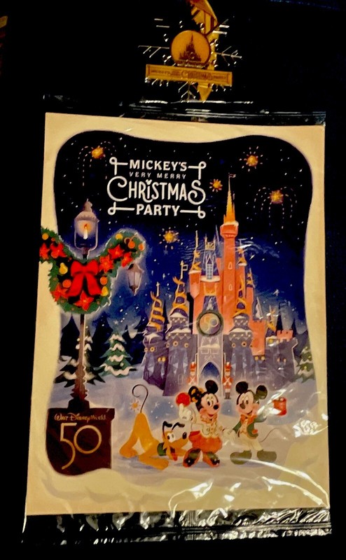 Disney Mickey’s Christmas Party 50th Anniversary 2022 Poster Print & Ornament