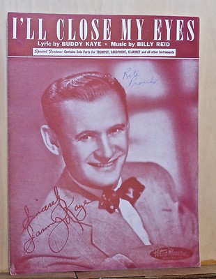 I'll Close My Eyes - 1946 sheet music - photo of Sammy Kaye, extra solo parts