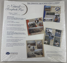 NEW Creative Memories 12x12 NATURAL Scrapbook Pages 15 Sheets Old Style RCM-12NT