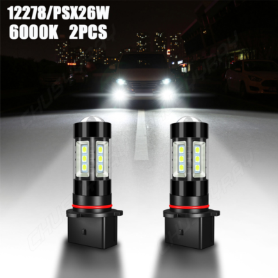 2pc LED Fog Light Bulbs For Toyota Highlander 2011 2012 2013 6000K