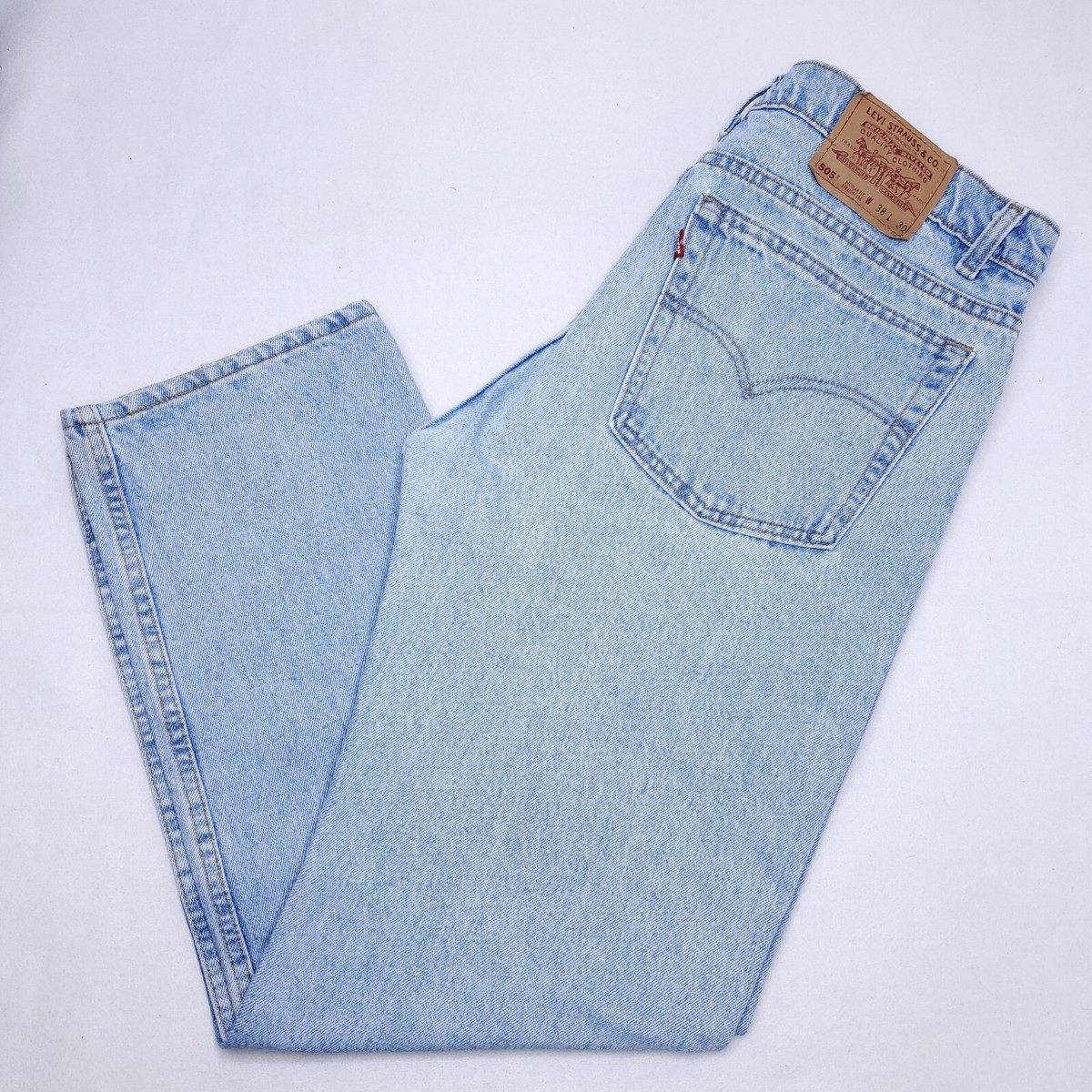 【Levi's】 80's USA製 505-0290 38/30 OGレングス Vintage Levi's 505 🇺🇸 USA MADE Straight Leg 38x30 Light Blue