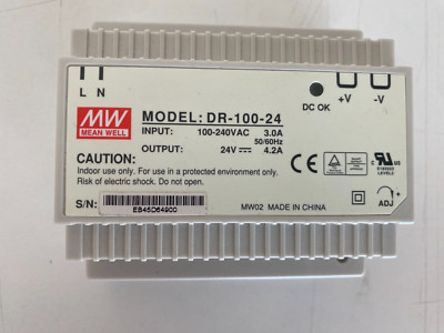 Mean Well DR-100-24 Power supply output: 24V 4.2A