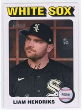 2024 Topps Heritage White Liam Hendricks Chicago White Sox #351