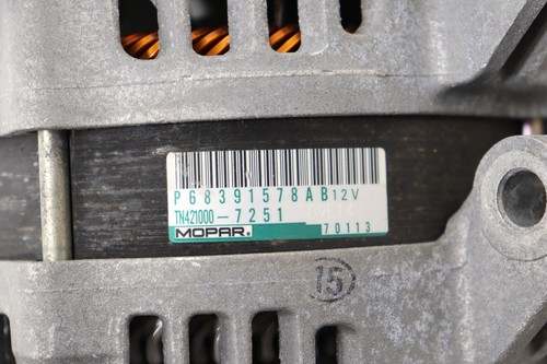 2021 - 2025 JEEP GRAND CHEROKEE L 3.6L ALTERNATOR GENERATOR 12V OEM 68391578AB - Picture 11 of 12