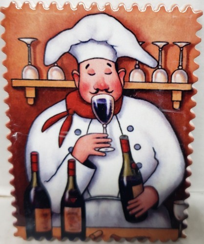 Set of 3 Different Resin Fridge Magnets (2.5" x 3") FAT CHEFS, FREE SHIPPING - Picture 2 of 18