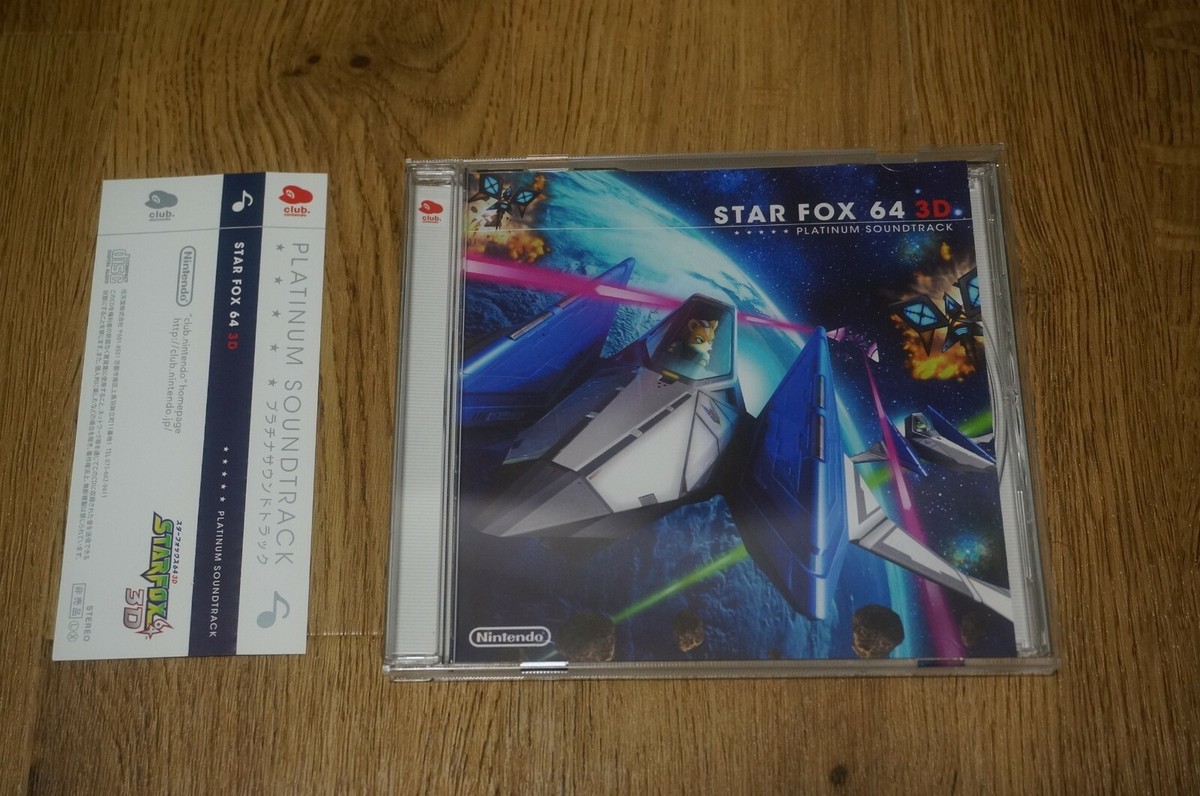 Rare Club Nintendo Original Star Fox 64 3D sound track CD Platinum