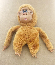 Vintage Russ Berrie Stuffed Monkey Gorilla Plush No Tag Sucks Thumb