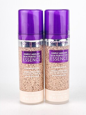 Covergirl Simply Ageless Skin Perfector Essence Foundation 10 Fair Lot 2