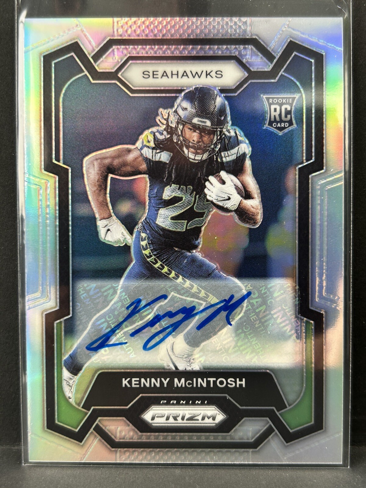 Kenny McIntosh Panini Prizm #391 Autograph