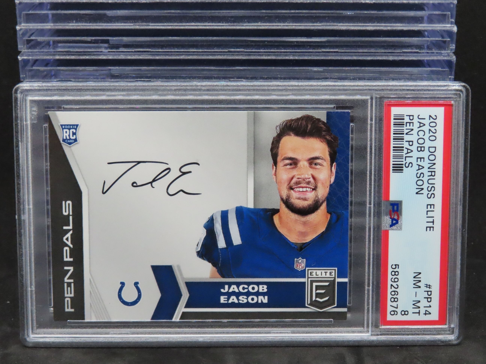 Jacob Eason Panini Donruss Elite Pen Pals #PP14 Base
