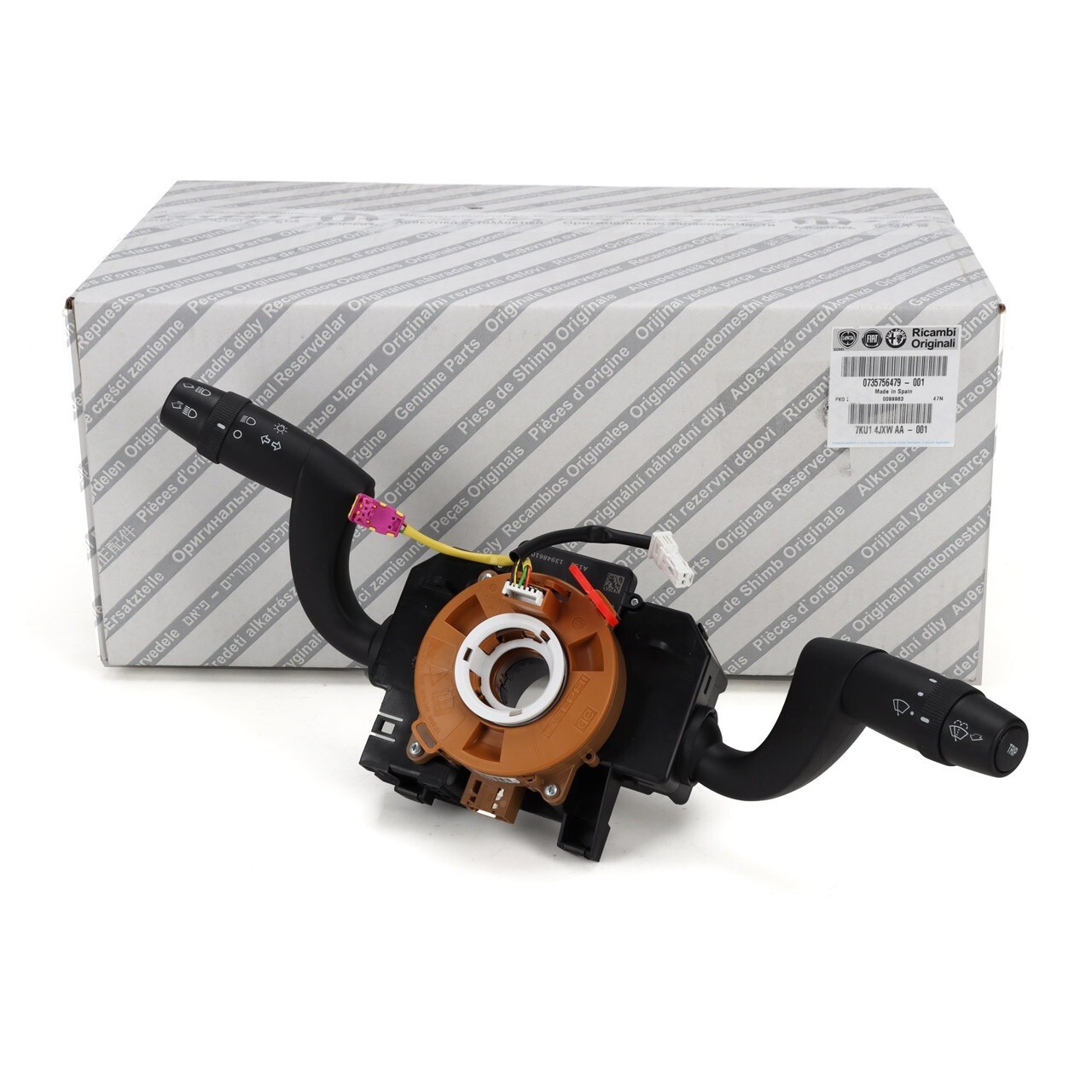 Levier de commande Fiat Ducato bloc commodo abs noir oem 735756479
