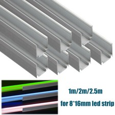 For Mounting 8 16mm Neon Rope Light 1-2.5m Aluminum Channels U-Shape Track Clips