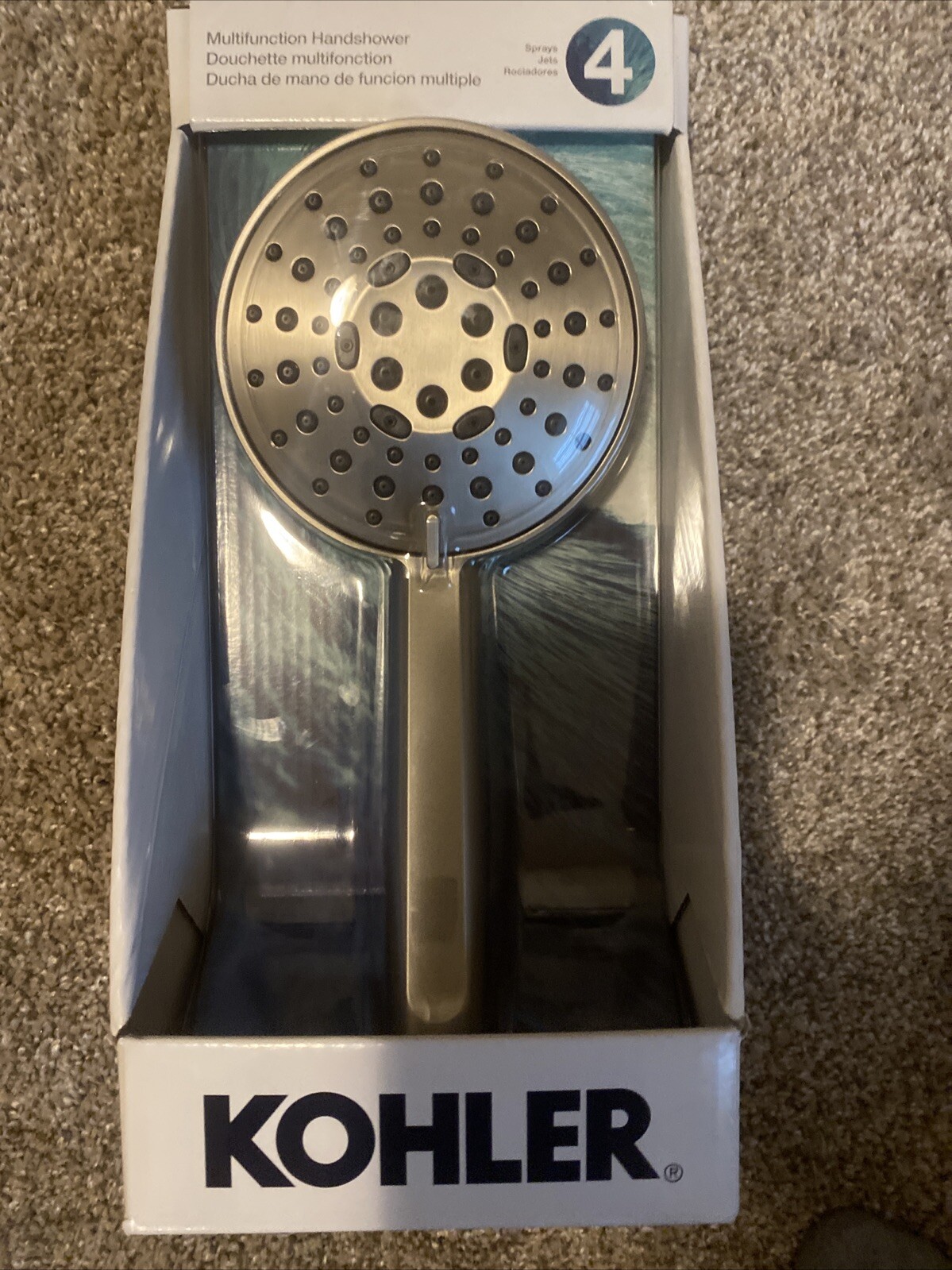 Kohler 4-Setting Handheld Shower Head with Versatile Spray Options