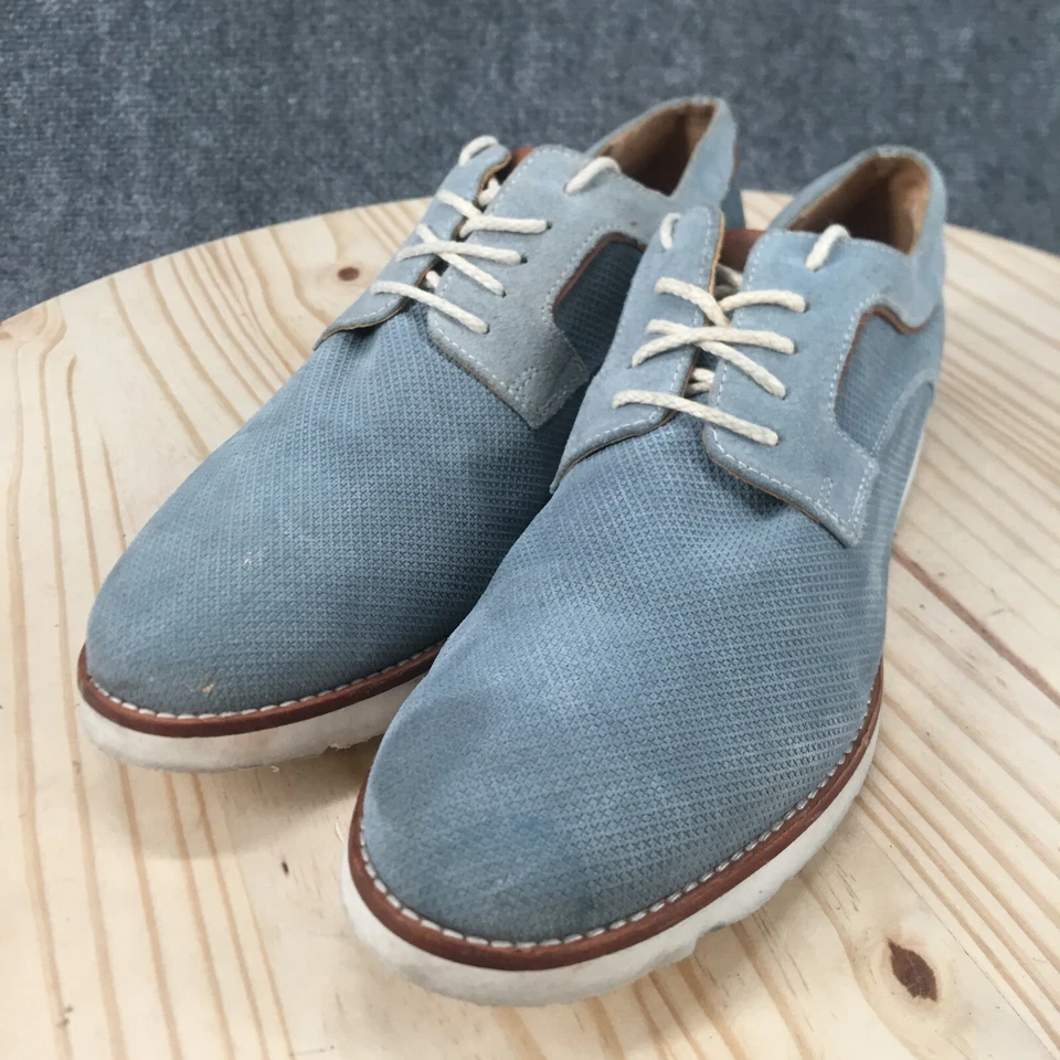 Zapatos de Vestir Johnston & Murphy Para Hombres 10 M Informales Oxford Azul Almendra Punta Baja Foto 3 de 4