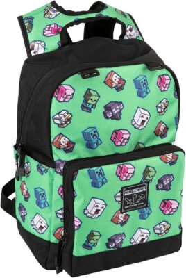 Minecraft Mini Mobs Cluster Rucksack Grün Minecraft Back Pack 42x30x14cm
