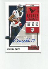 2018 PANINI CONTENDERS #331 VYNCINT SMITH  AUTO  RC