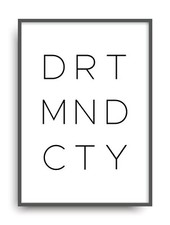 Kunstdruck DORTMUND CITY Fine Art Poster Print Plakat moderne Vintage Deko Bild